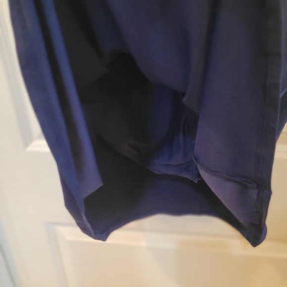 Lands' End Women's Navy Nylon/Spandex Chlorine Resistant Tummy Control Surplice - Picture 12 of 16